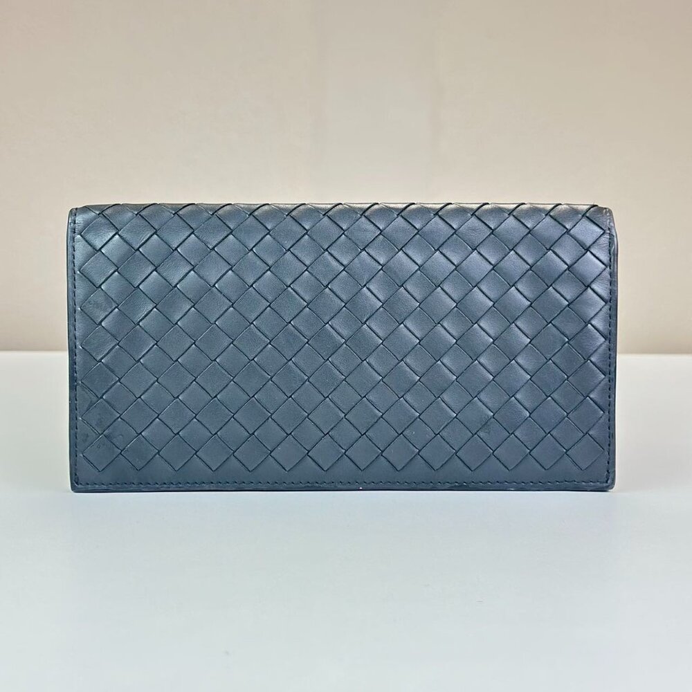 Bottega Veneta Black Leather Wallet